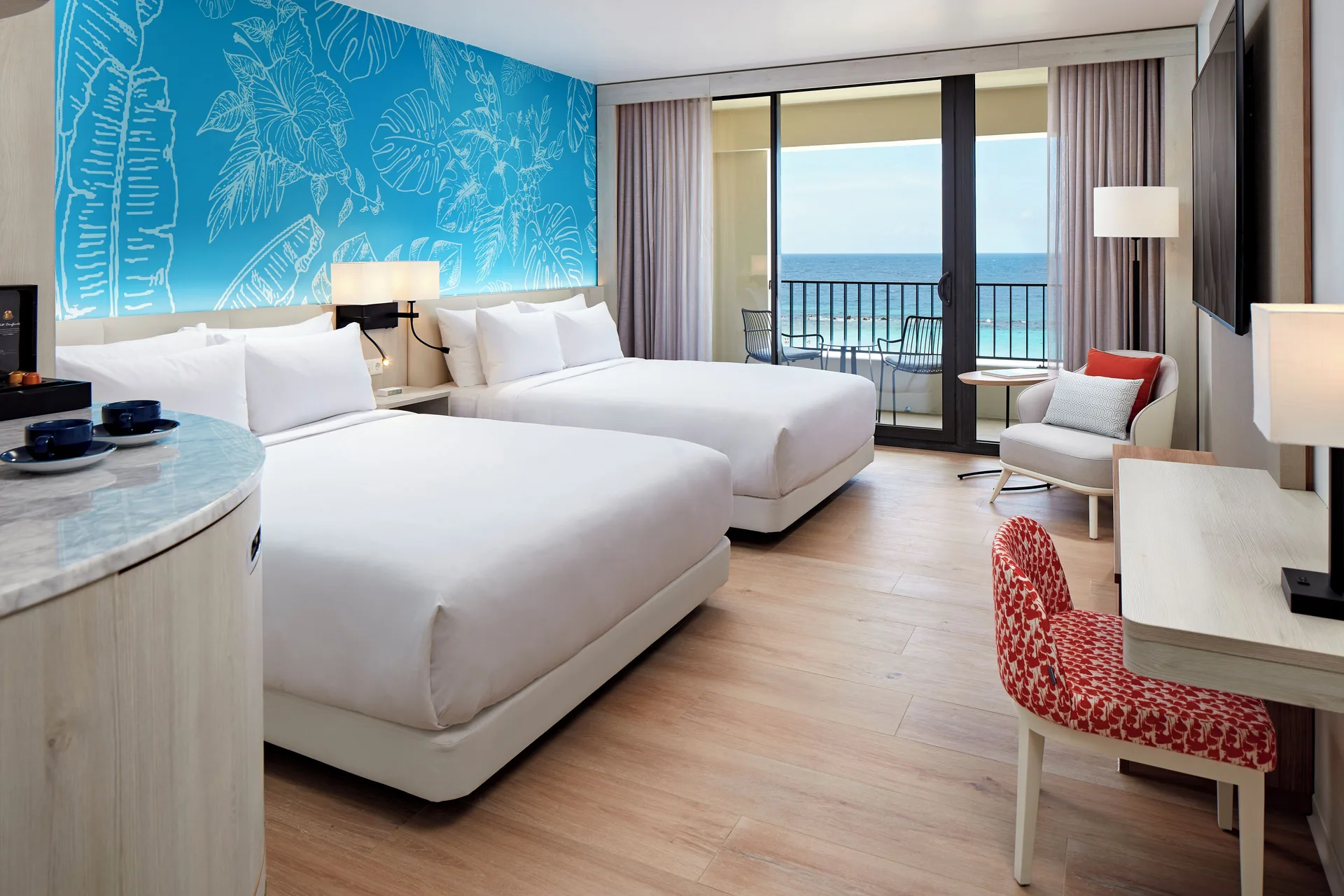Curacao Marriott Beach Resort beachfront hotel with ocean views, pools, and relaxed Caribbean style