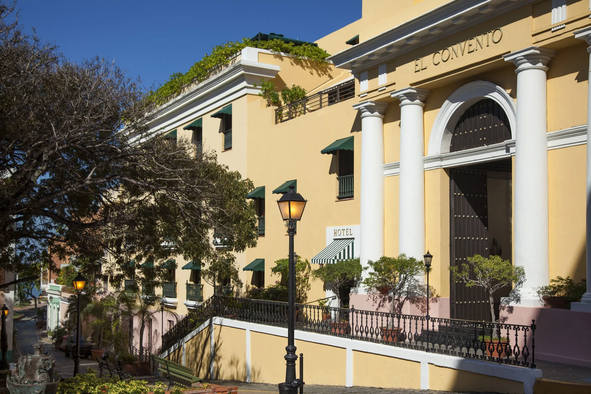 Hotel El Convento Old San Juan historic boutique hotel with colonial architecture and romantic courtyards