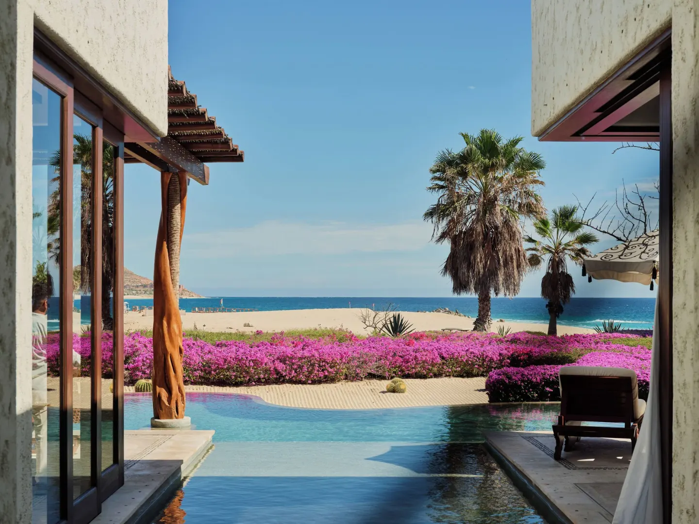 Ocean view from the Two Bedroom Oceanview Signature Villa pool at Las Ventanas al Paraiso.