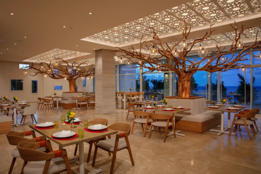 Picante Mexican restaurant at Breathless Cancun Soul with vibrant décor