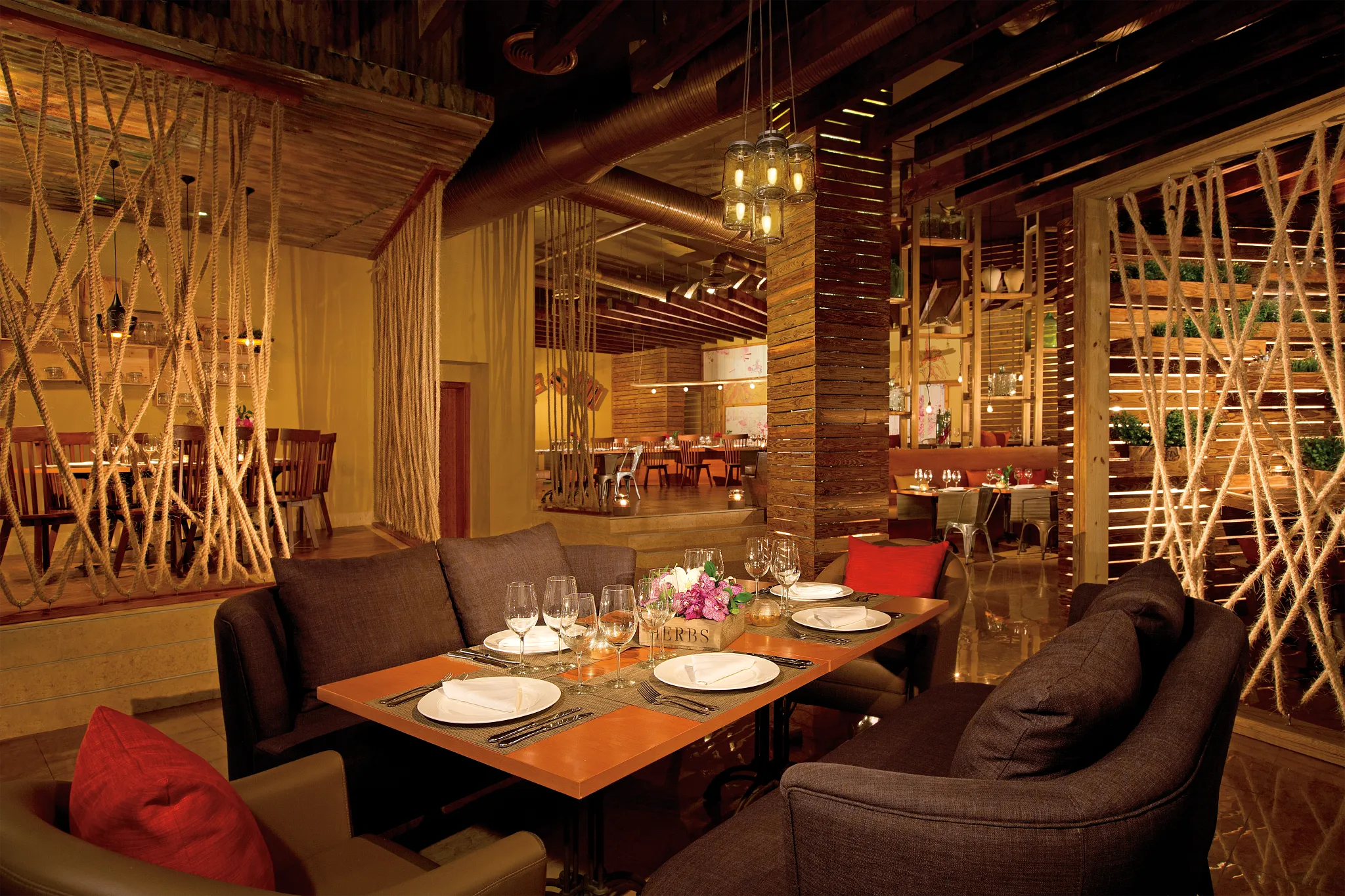 Culinaria international restaurant at Breathless Punta Cana offering global cuisine in an elegant à la carte setting