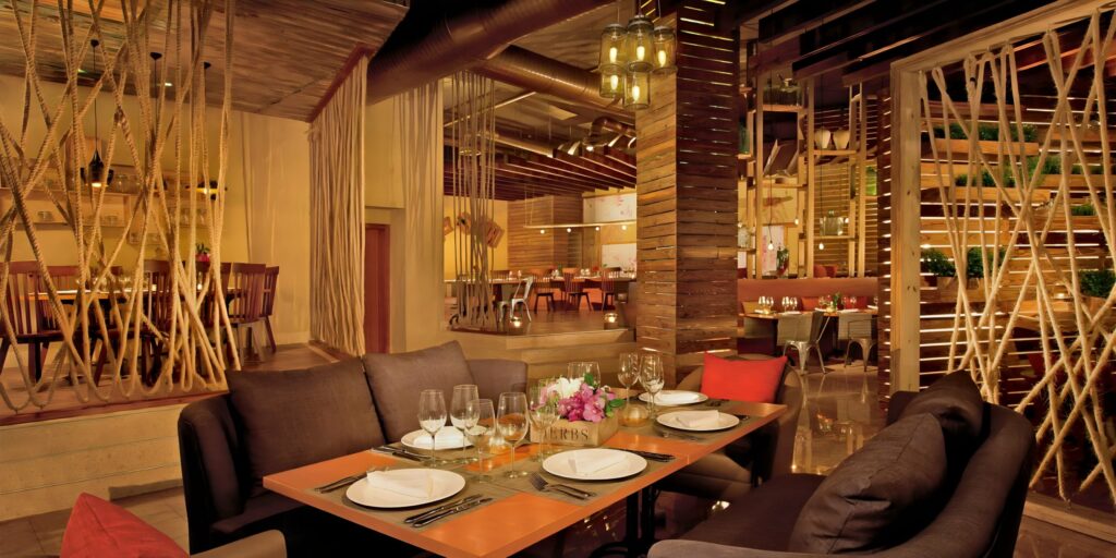 Culinaria restaurant private event setup for weddings at Breathless Punta Cana Resort & Spa