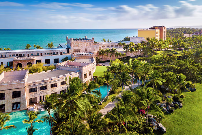 Sanctuary Cap Cana adults-only luxury all-inclusive resort in Cap Cana with colonial architecture, spa, and refined oceanfront setting.