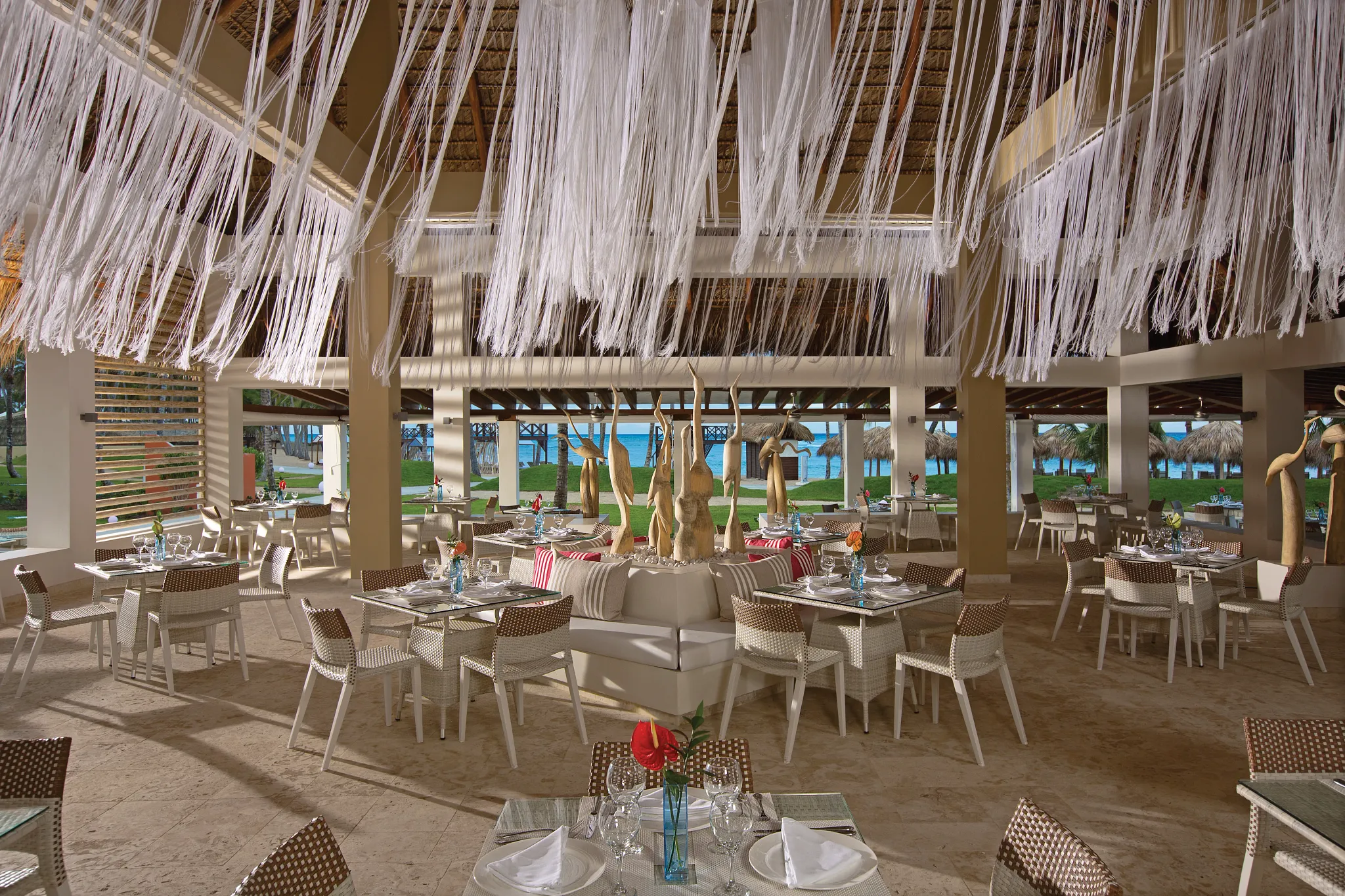 The Strip Grill steakhouse at Breathless Punta Cana featuring premium cuts and an upscale dinner atmosphere