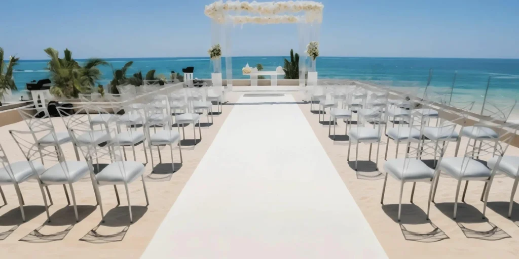Love Terrace oceanfront wedding venue at Breathless Riviera Cancun Resort & Spa