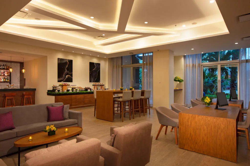Xhale Club Lounge interior at Breathless Riviera Cancun resort