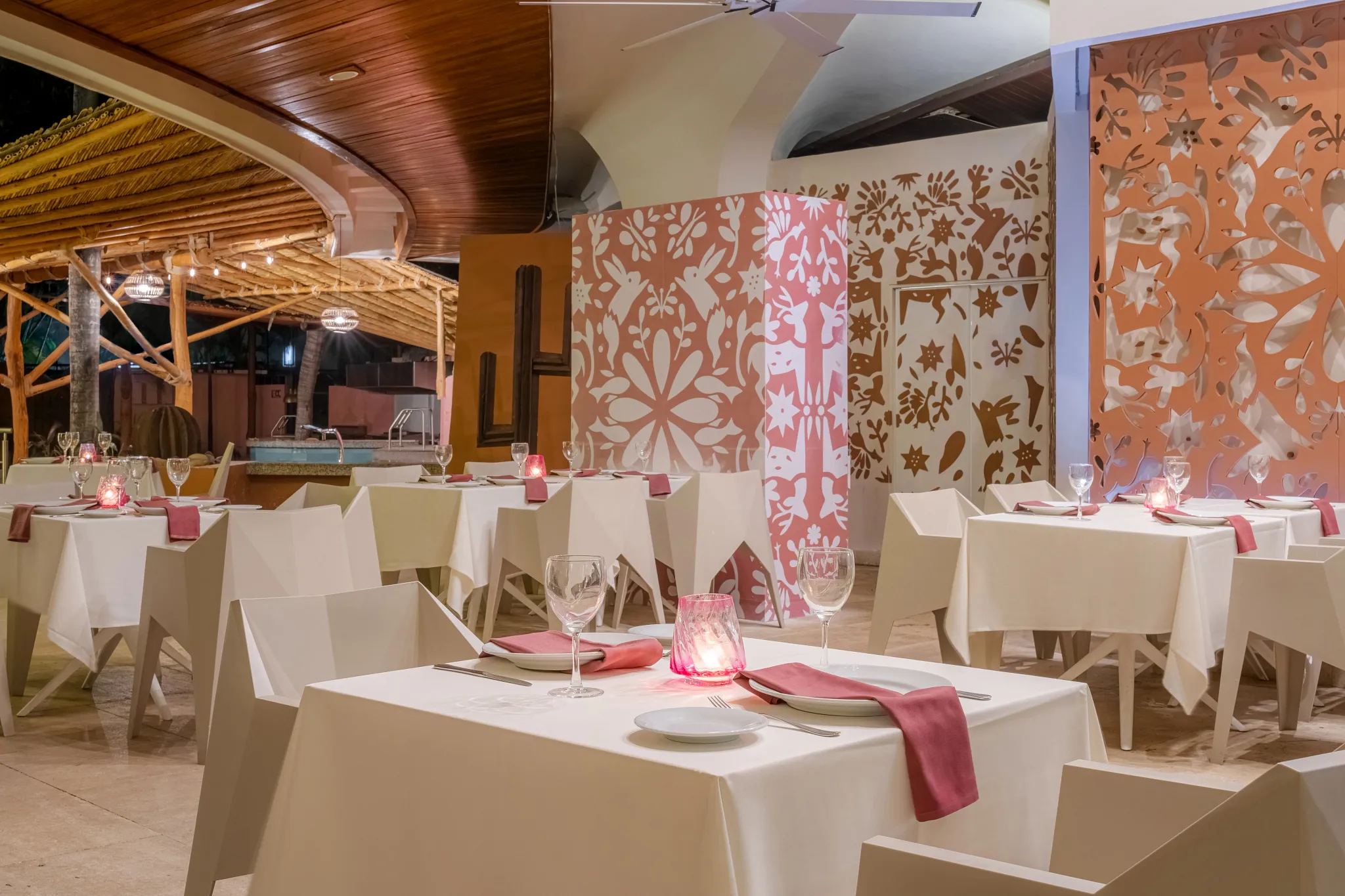 El Patio Mexican restaurant at Dreams Acapulco Resort & Spa featuring authentic regional cuisine in a colorful courtyard setting