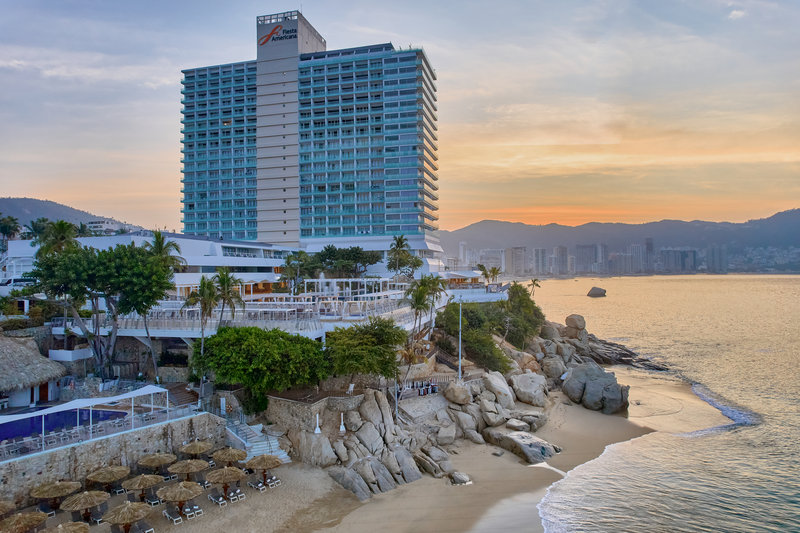 Fiesta Americana Acapulco Villas Beach Resort with beachfront location, swimming pools, and classic Acapulco resort atmosphere.