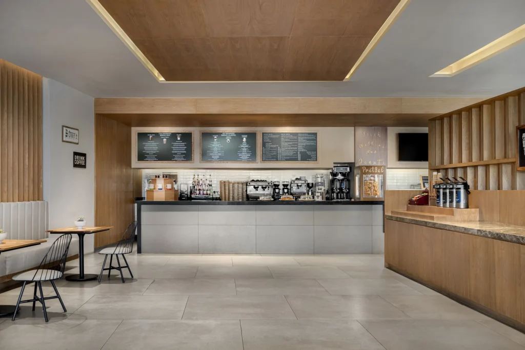 Coco Café & Gelato at Dreams Bahia Mita Surf & Spa Resort featuring artisan gelato, gourmet coffee, and a stylish café setting.