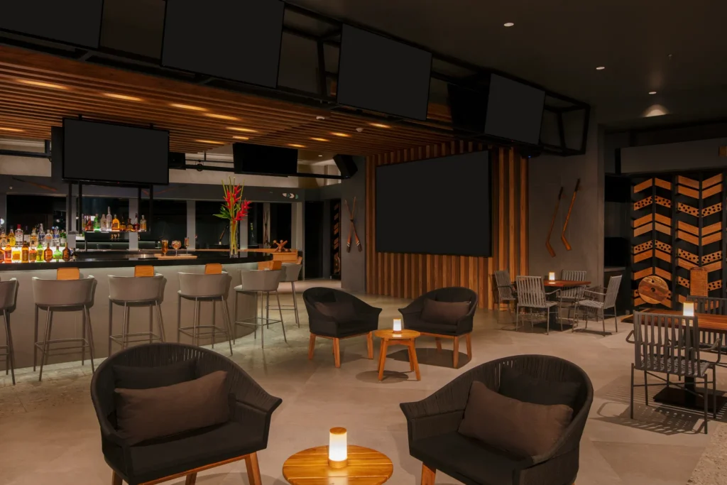 Desires nightclub at Dreams Bahia Mita Surf & Spa Resort featuring a lively dance floor, DJ music, and vibrant evening entertainment.