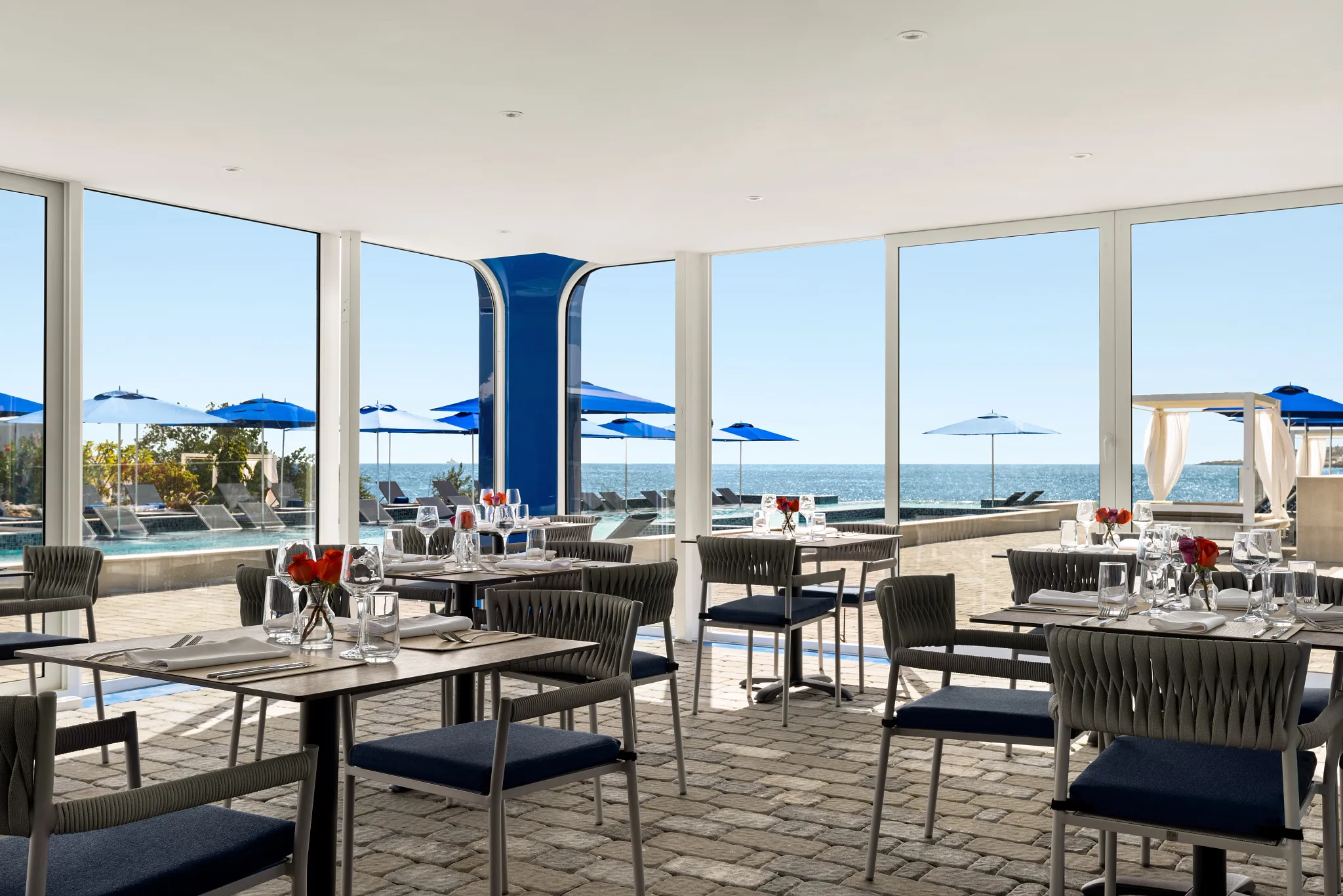 Battellino Mediterranean restaurant at Dreams Curaçao Resort serving fresh Mediterranean cuisine