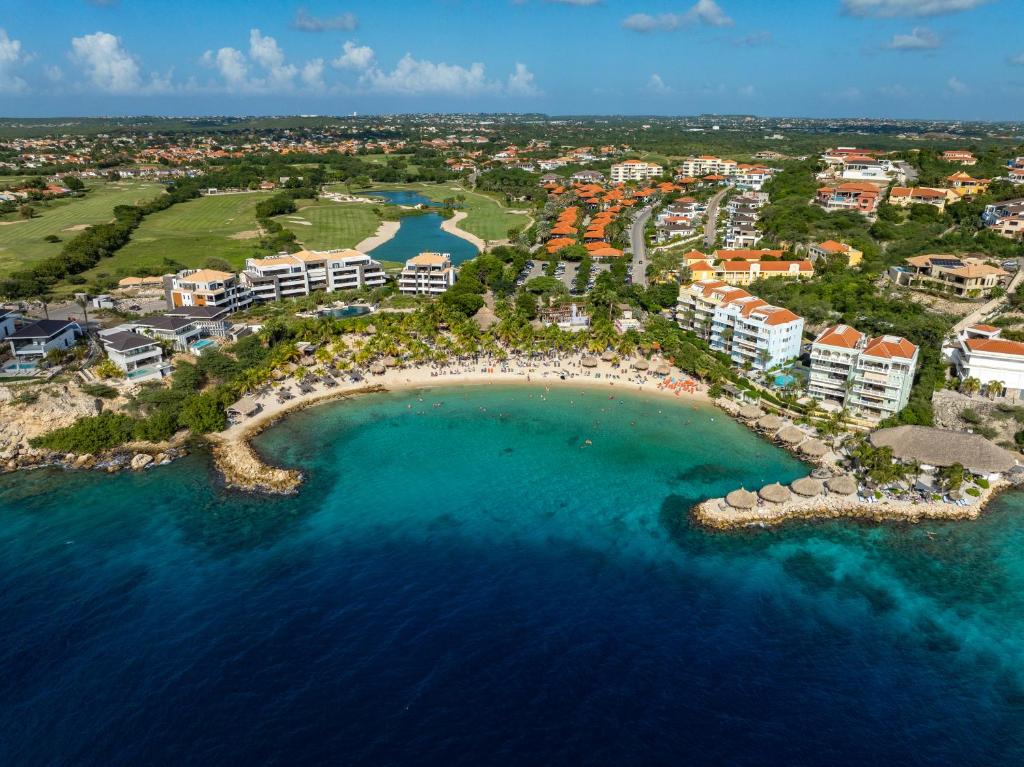 Blue Bay Curaçao Golf & Beach Resort with oceanfront views, championship golf course, and Caribbean beach setting.