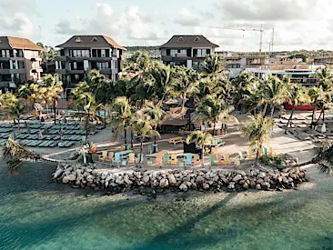 Kontiki Beach Resort Curaçao boutique beachfront property with intimate setting, beach access, and laid-back Caribbean vibe.