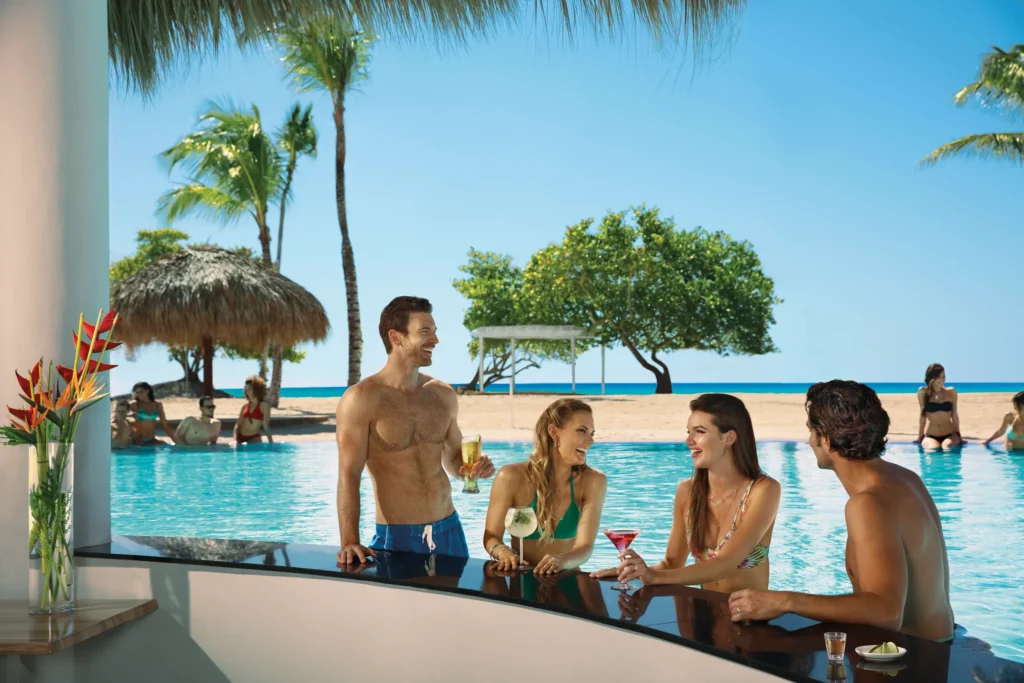Manatees restaurant at Dreams Dominicus La Romana featuring beachfront dining, tropical open-air seating, and Caribbean-inspired cuisine.