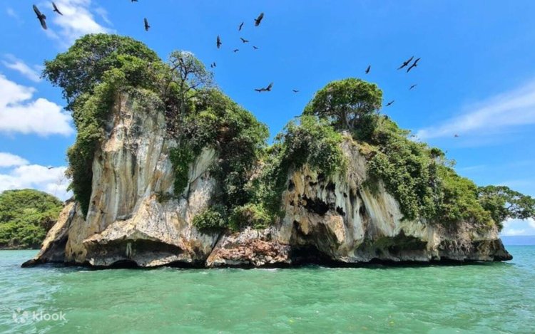 Los Haitises National Park near Dreams Playa Esmeralda Resort & Spa with lush mangroves, caves, and tropical island scenery
