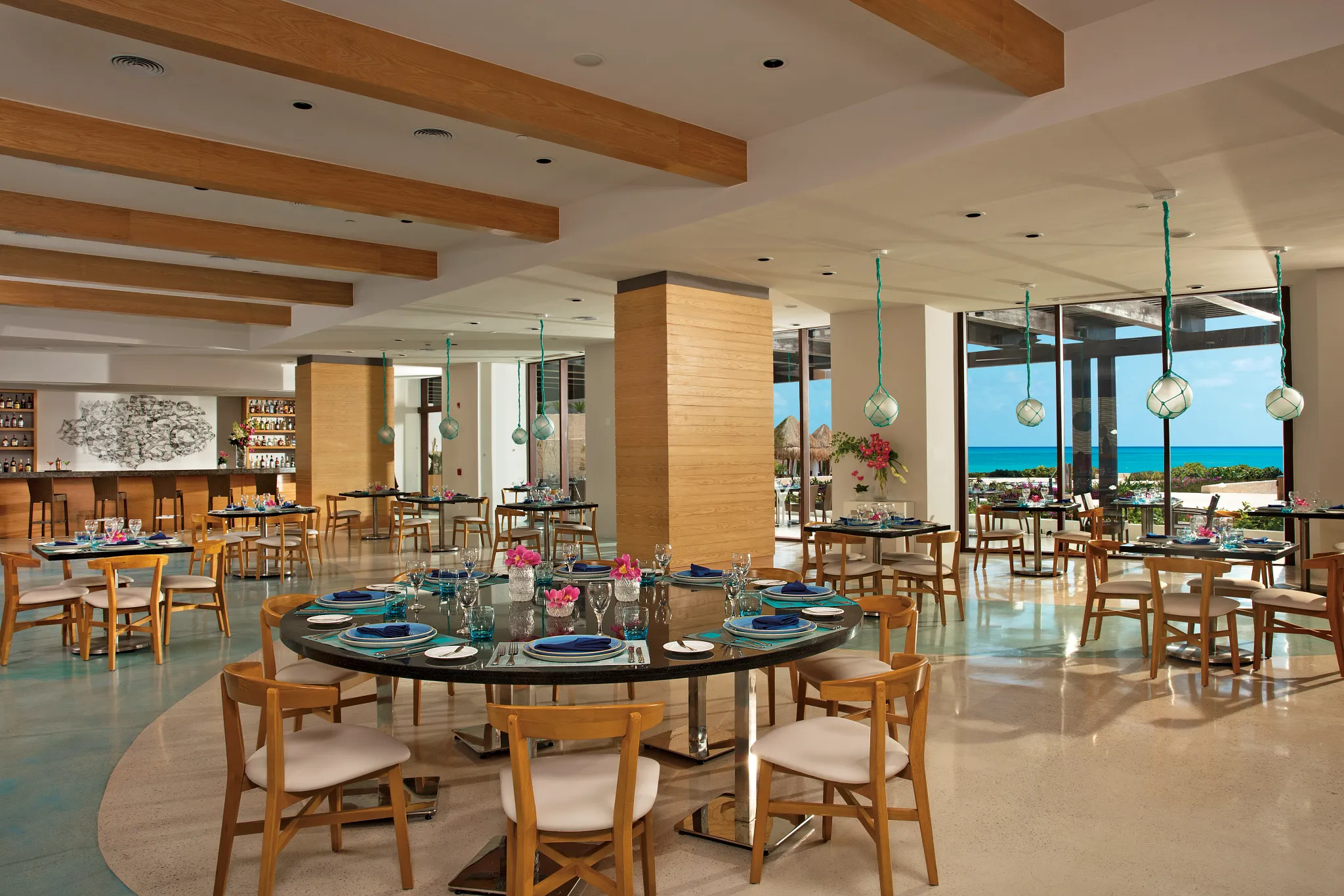 Maris seafood restaurant at Dreams Playa Mujeres featuring fresh coastal-style dining in Playa Mujeres