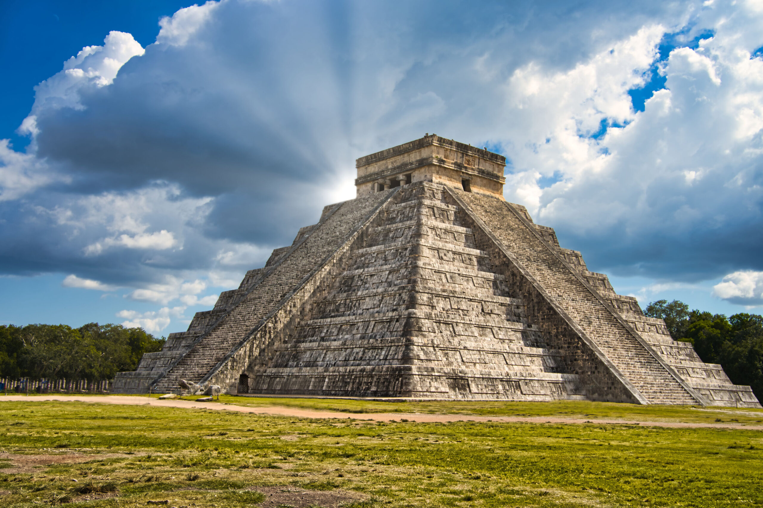A massive step pyramid, known as El Castillo or Temple of Kukulcan, dominates the ancient city. Chichén Itzá is a complex of Mayan ruins on Mexico's Yucatán Peninsula.