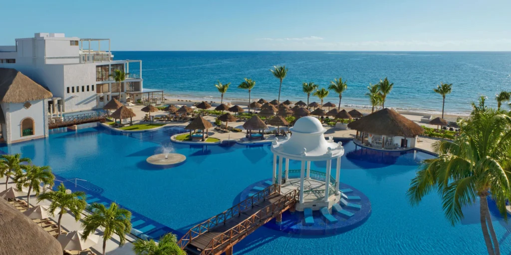 Pool Gazebo wedding venue overlooking the resort pool at Dreams Sapphire Resort & Spa