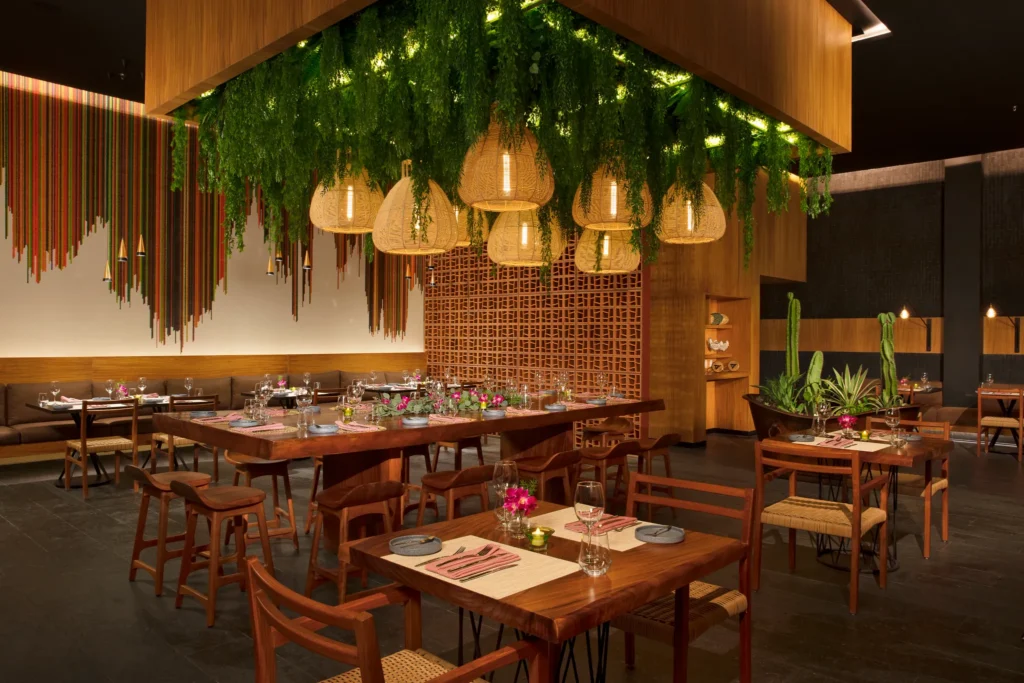 Mi Lucrecia Mexican restaurant at Dreams Vista Cancun featuring vibrant traditional décor, authentic Mexican dishes, and a warm dining atmosphere.