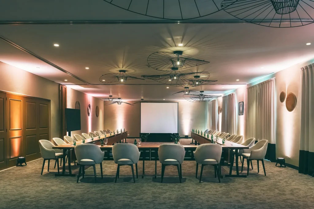 Amber Ballroom elegant indoor wedding reception setup at Hyatt Zilara Riviera Maya
