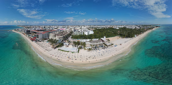 Mamitas Beach near Hyatt Zilara Riviera Maya with lively beachfront, white sand, and Caribbean sea views