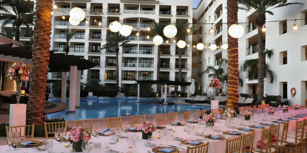 Adults-only pool wedding reception venue at Hyatt Ziva Los Cabos