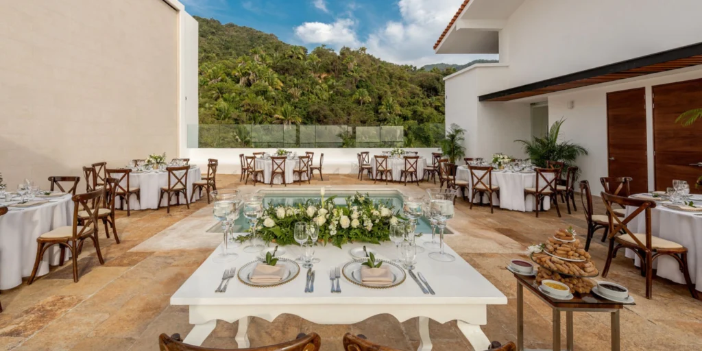 Sky Penthouse rooftop wedding venue with panoramic ocean views at Hyatt Ziva Puerto Vallarta