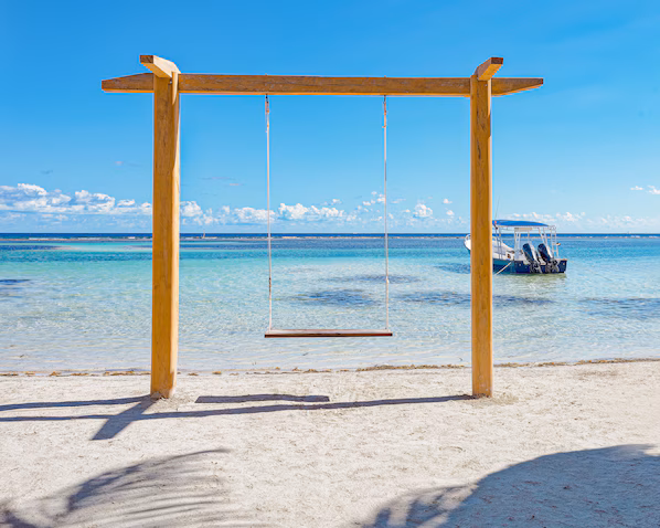 San Francisco Beach near Secrets Aura Cozumel with soft sands and clear Caribbean waters along Cozumel’s southwest coast