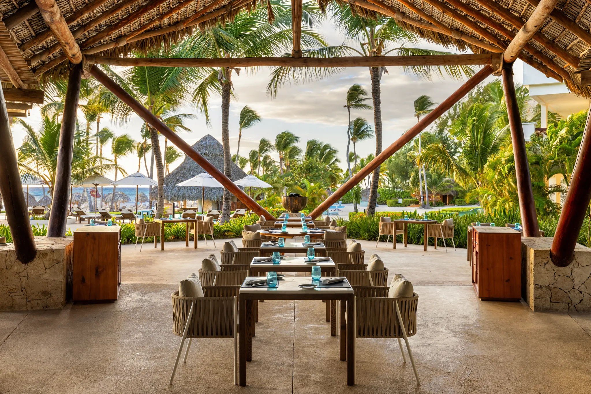 Oceana seafood restaurant at Secrets Cap Cana Resort & Spa featuring elegant beachfront dining, fresh seafood dishes, and ocean views.