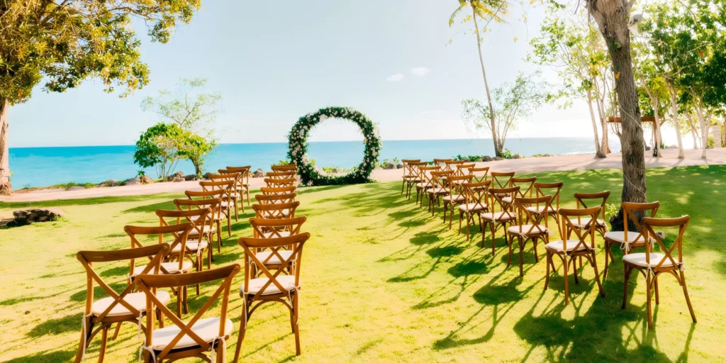 Sunset Garden outdoor wedding ceremony venue at Secrets La Romana Resort & Spa