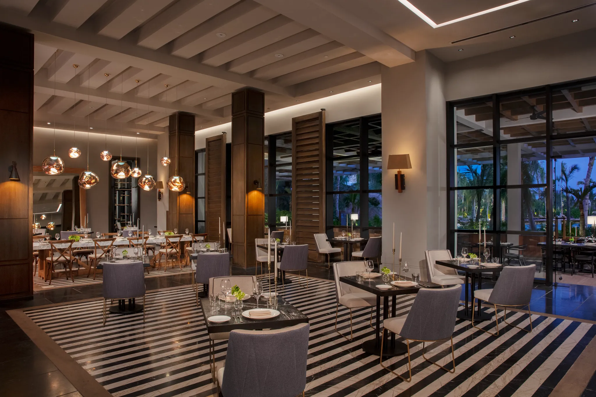 Allora Italian restaurant at Secrets Moxché Playa del Carmen with classic pasta dishes and romantic dining atmosphere