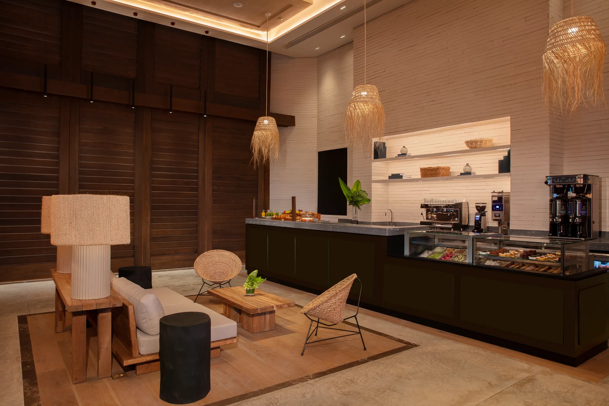 Coco Café coffee bar at Secrets Moxché Playa del Carmen serving premium espresso drinks and light pastries