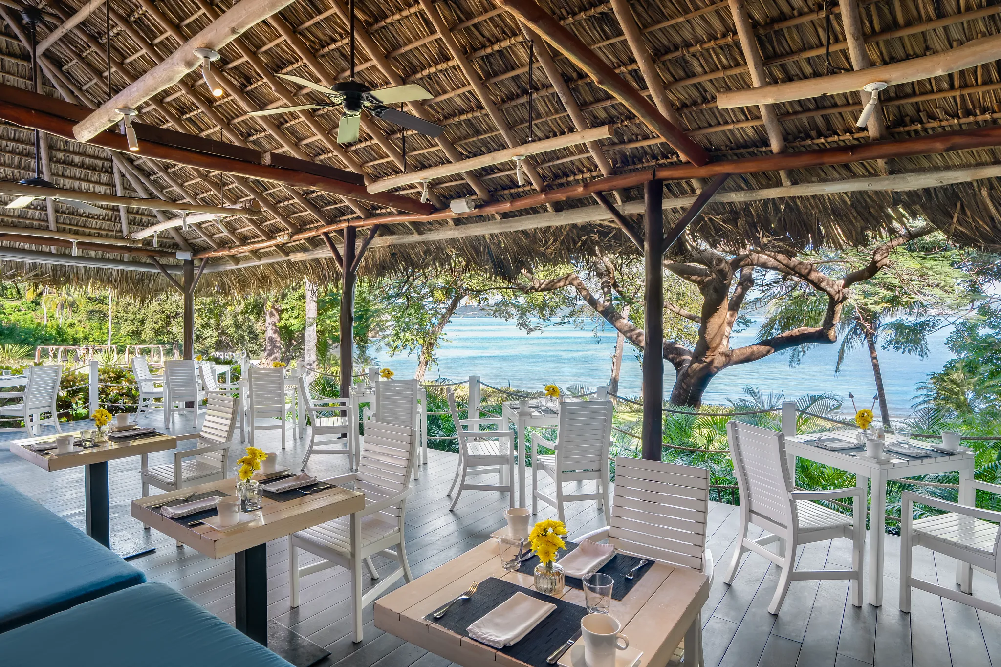 Seaside Grill seafood restaurant at Secrets Papagayo Costa Rica featuring fresh oceanfront dining on the Papagayo Peninsula