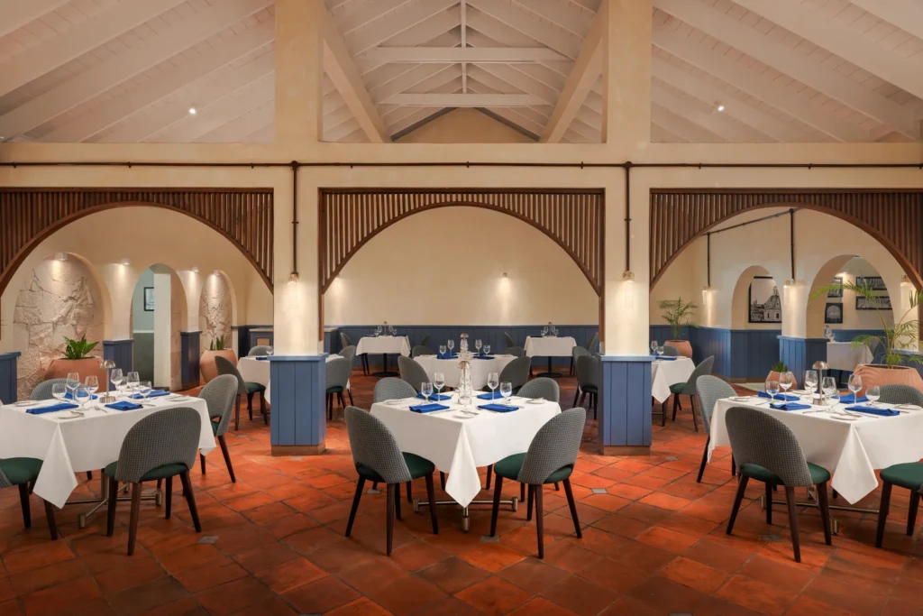 Portofino Italian restaurant at Secrets St. Lucia Resort & Spa featuring an elegant dining room with classic Italian dishes and refined ambiance.