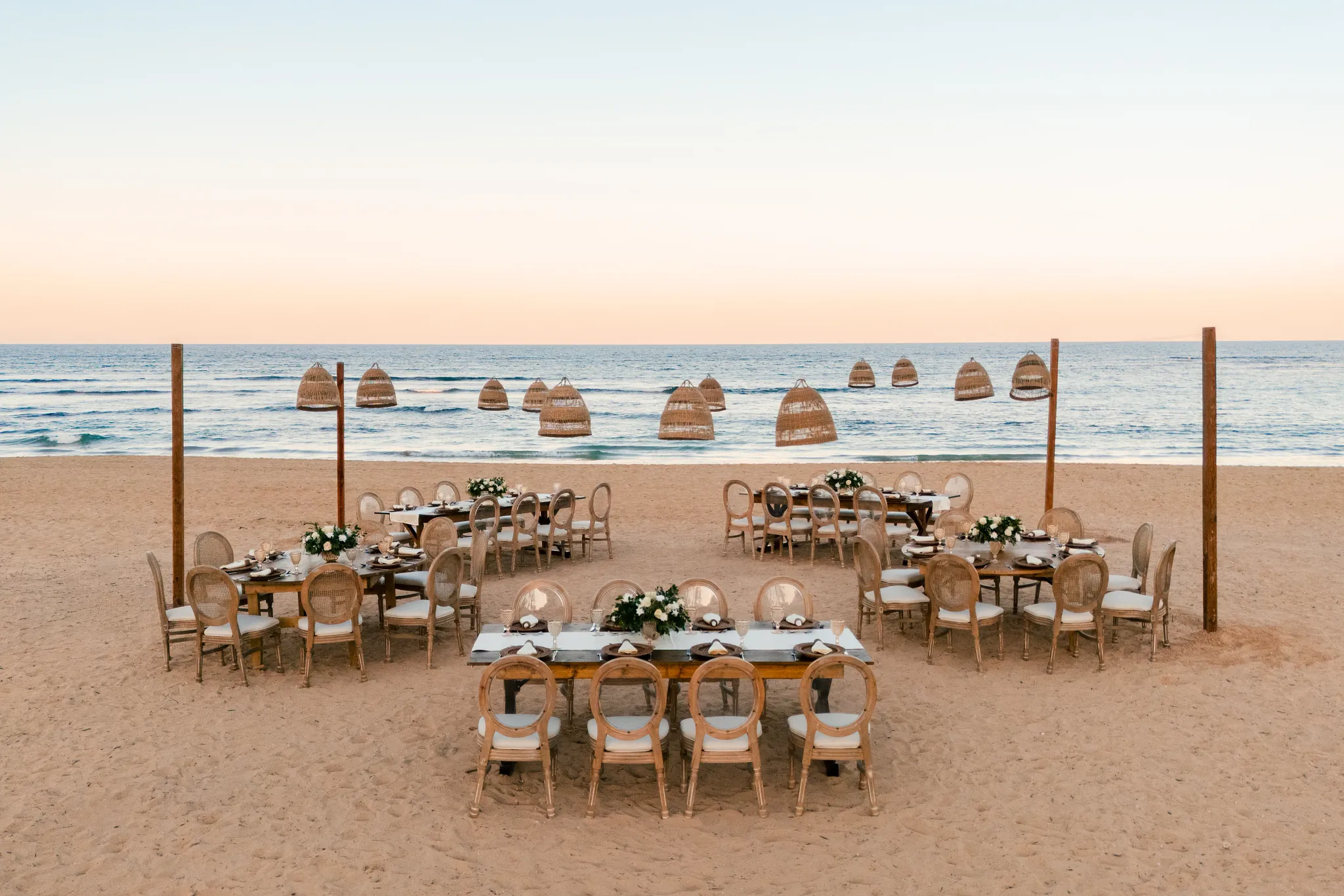 Main Beach wedding venue at Secrets Tides Punta Cana with oceanfront ceremony on white sand