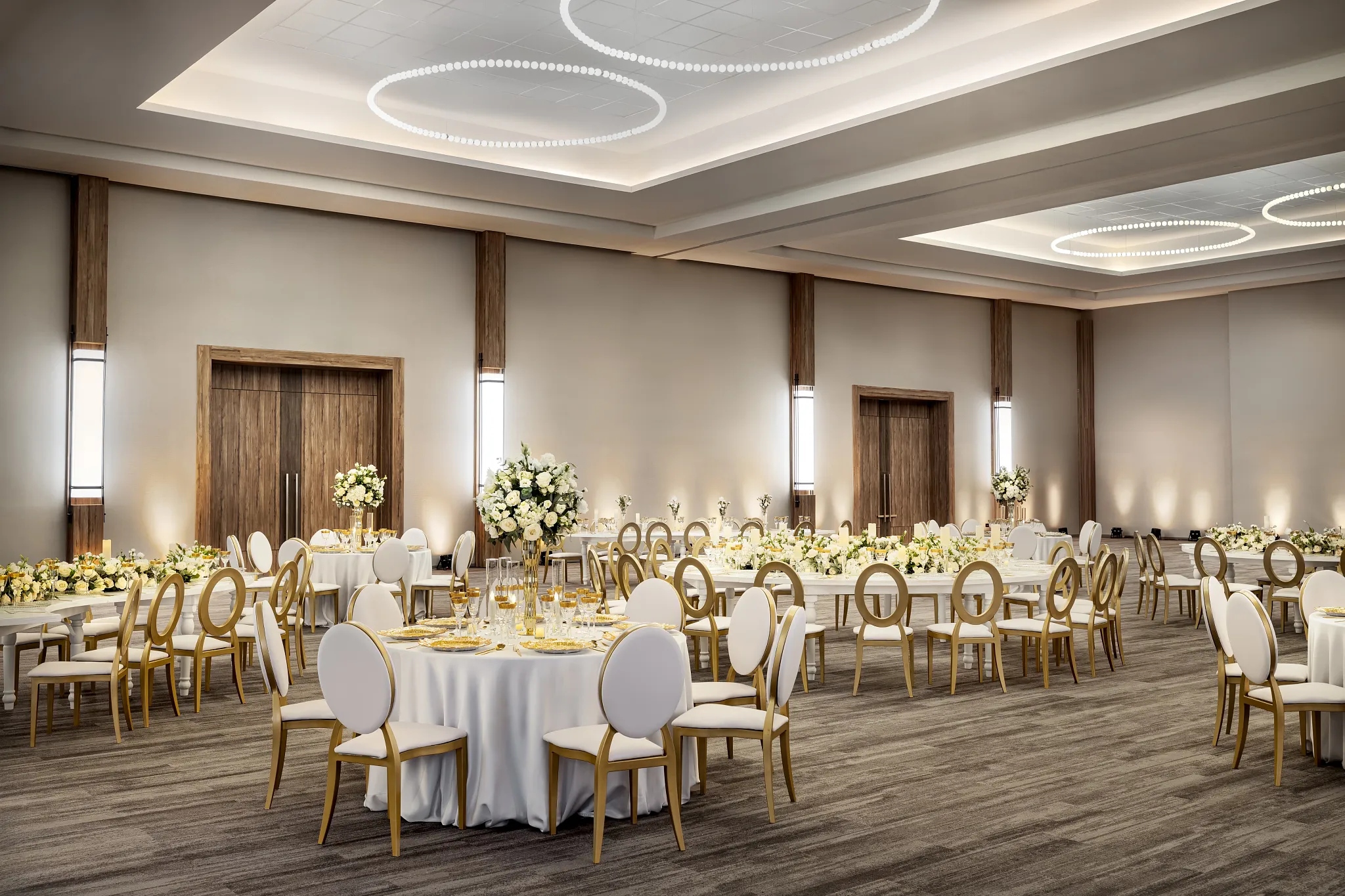 Marea Ballroom wedding venue at Secrets Tides Punta Cana with elegant indoor reception setup