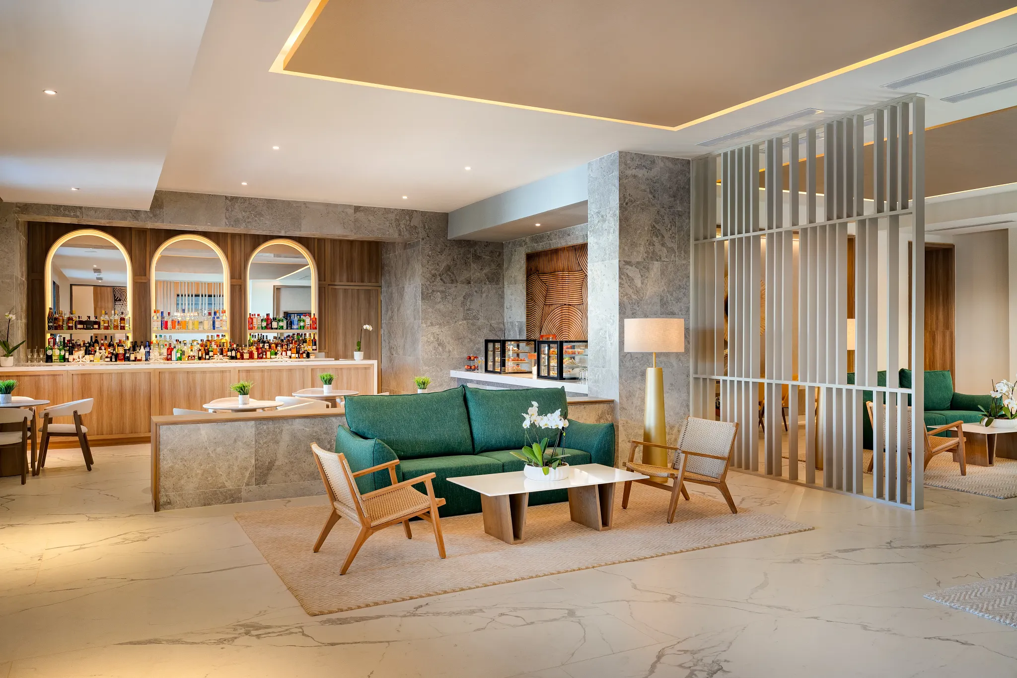 Preferred Club Lounge Bar at Secrets Tides Punta Cana offering exclusive drinks and elevated service for Preferred Club guests