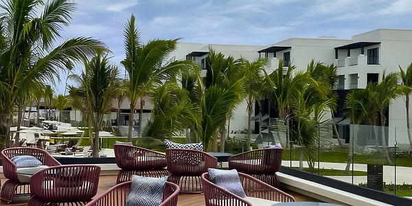 Secrets Terrace wedding venue at Secrets Tides Punta Cana with elegant terrace reception setup