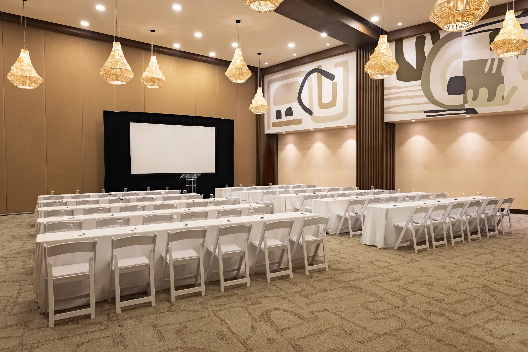 Jaguar meeting room set up for conferences at Secrets Tulum Resort & Beach Club.
