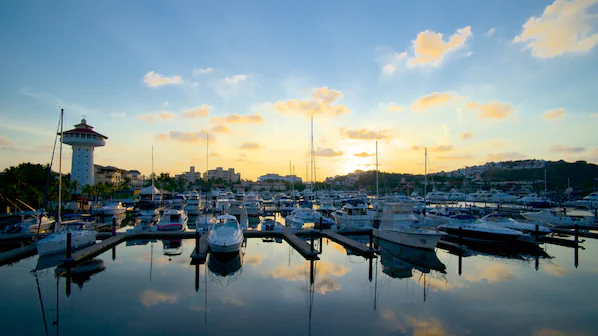Marina Ixtapa near Sunscape Dorado Pacifico Ixtapa with luxury yachts and scenic waterfront views