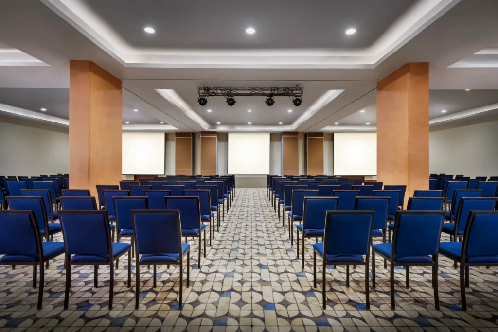 Dorado Ballroom theater-style setup for weddings and events at Sunscape Dorado Pacifico Ixtapa