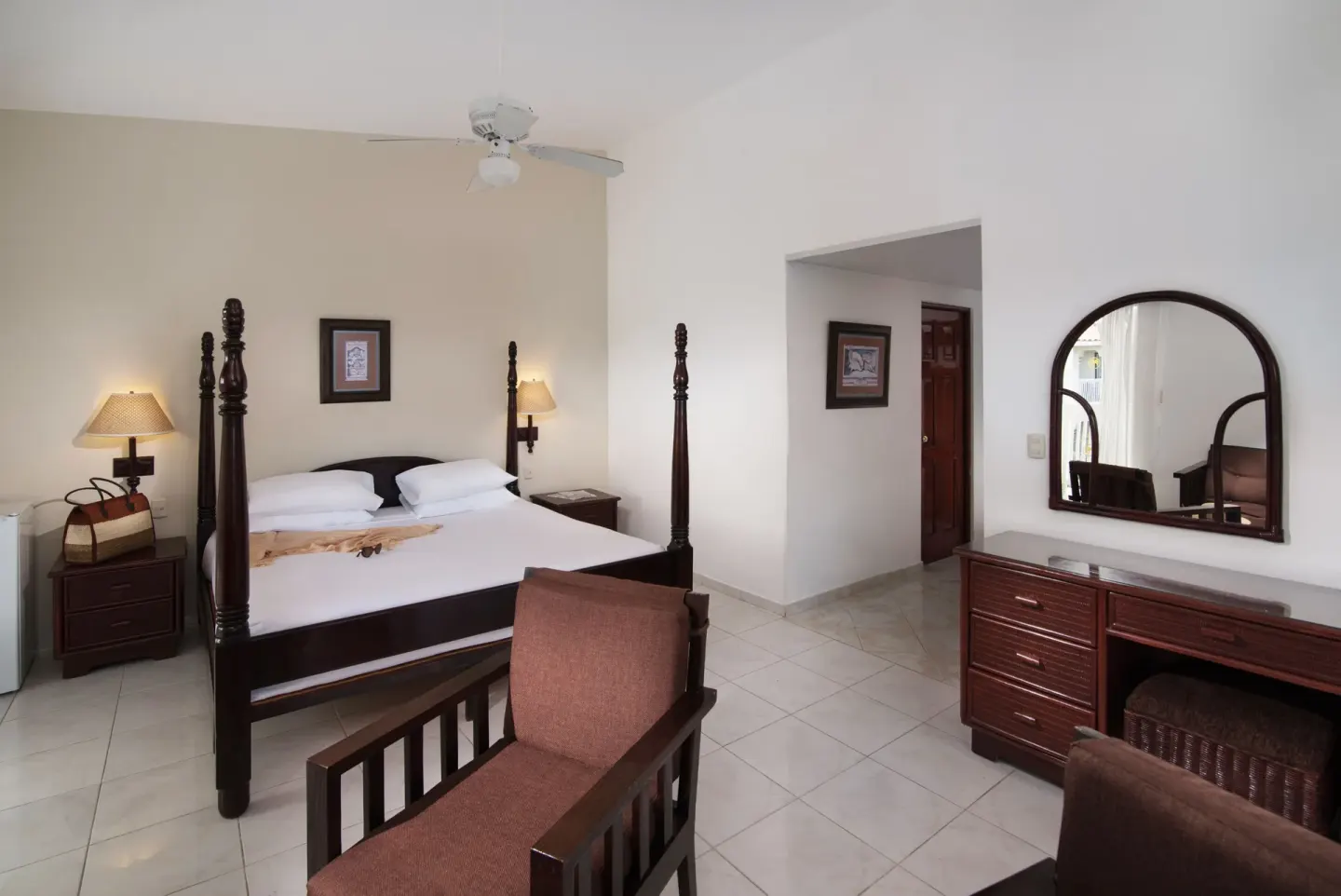 Superior Room Garden View with four-poster king bed at Lifestyle Tropical Beach Resort & Spa.
