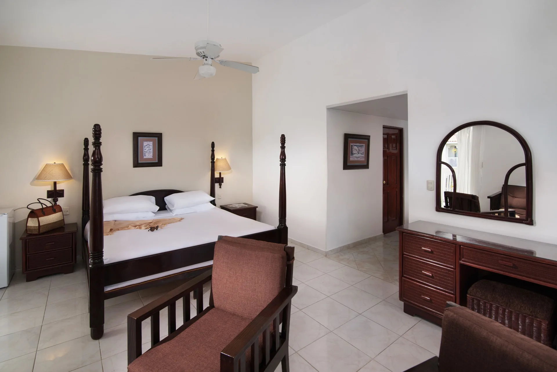 Superior Room Garden View with four-poster king bed at Lifestyle Tropical Beach Resort & Spa.