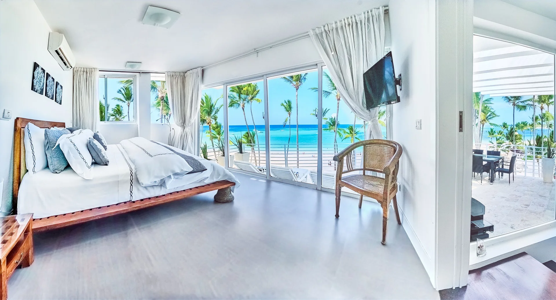 Stunning Ocean View Condo in Punta Cana beachfront apartment with sea views and modern interiors