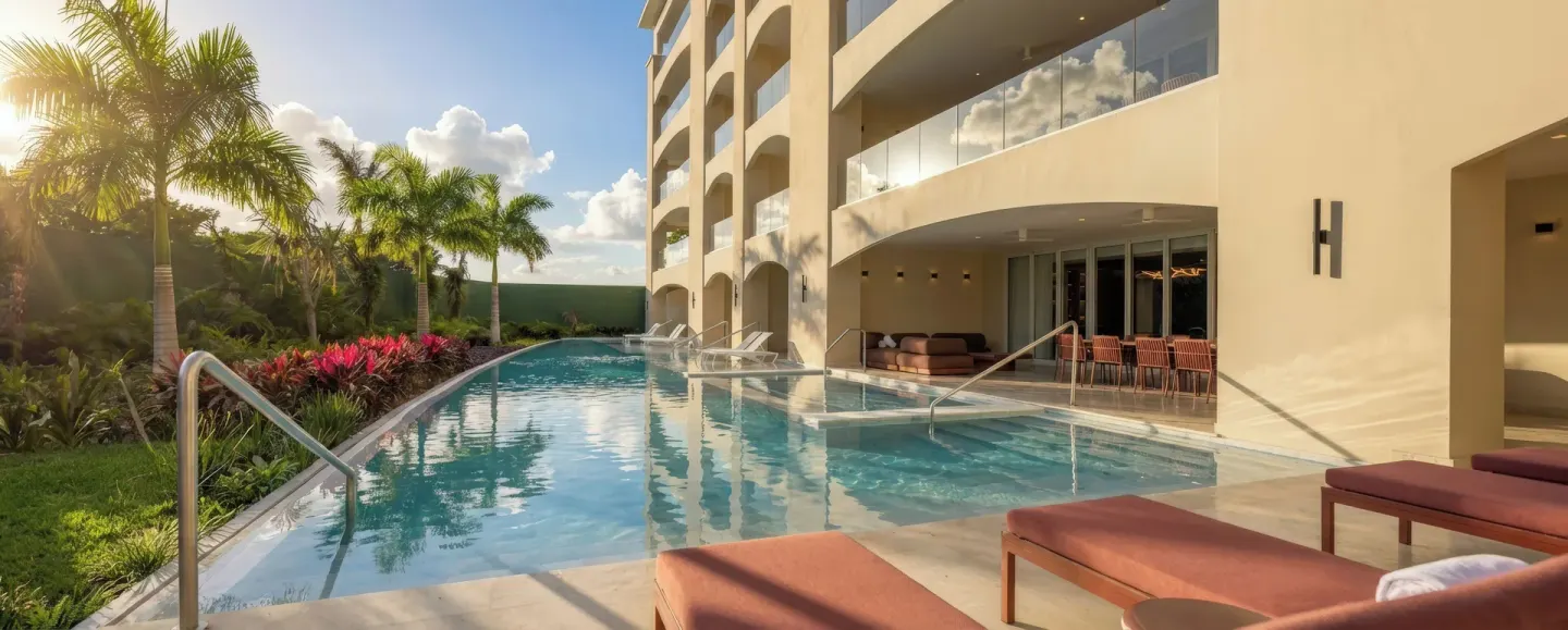 Grand Villa Pool Three Bedroom terrace and private pool at Moon Palace The Grand Cancun.