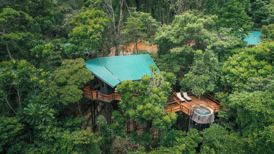 Chachagua Rainforest Hotel & Hot Springs rainforest lodge-style hot-springs resort with tropical grounds near La Fortuna, Costa Rica.