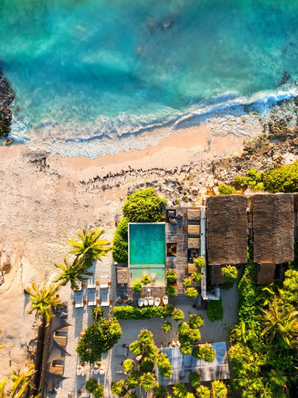 Our Habitas Tulum adults-only experiential wellness and lifestyle hotel with canvas-style rooms and jungle beachfront setting in Tulum, Mexico.