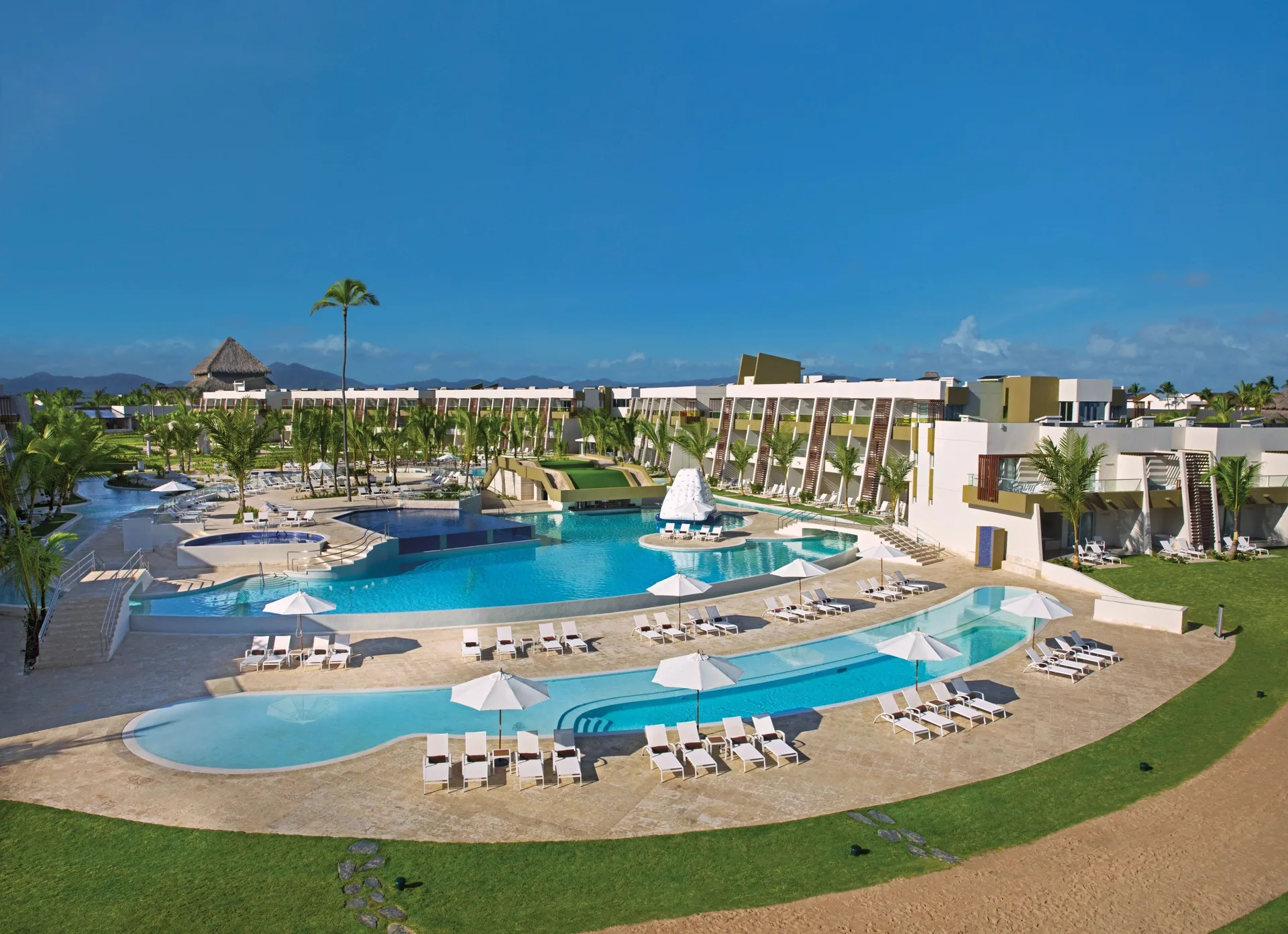 Dreams Onyx Resort & Spa family-friendly all-inclusive resort with water features and beachfront pools