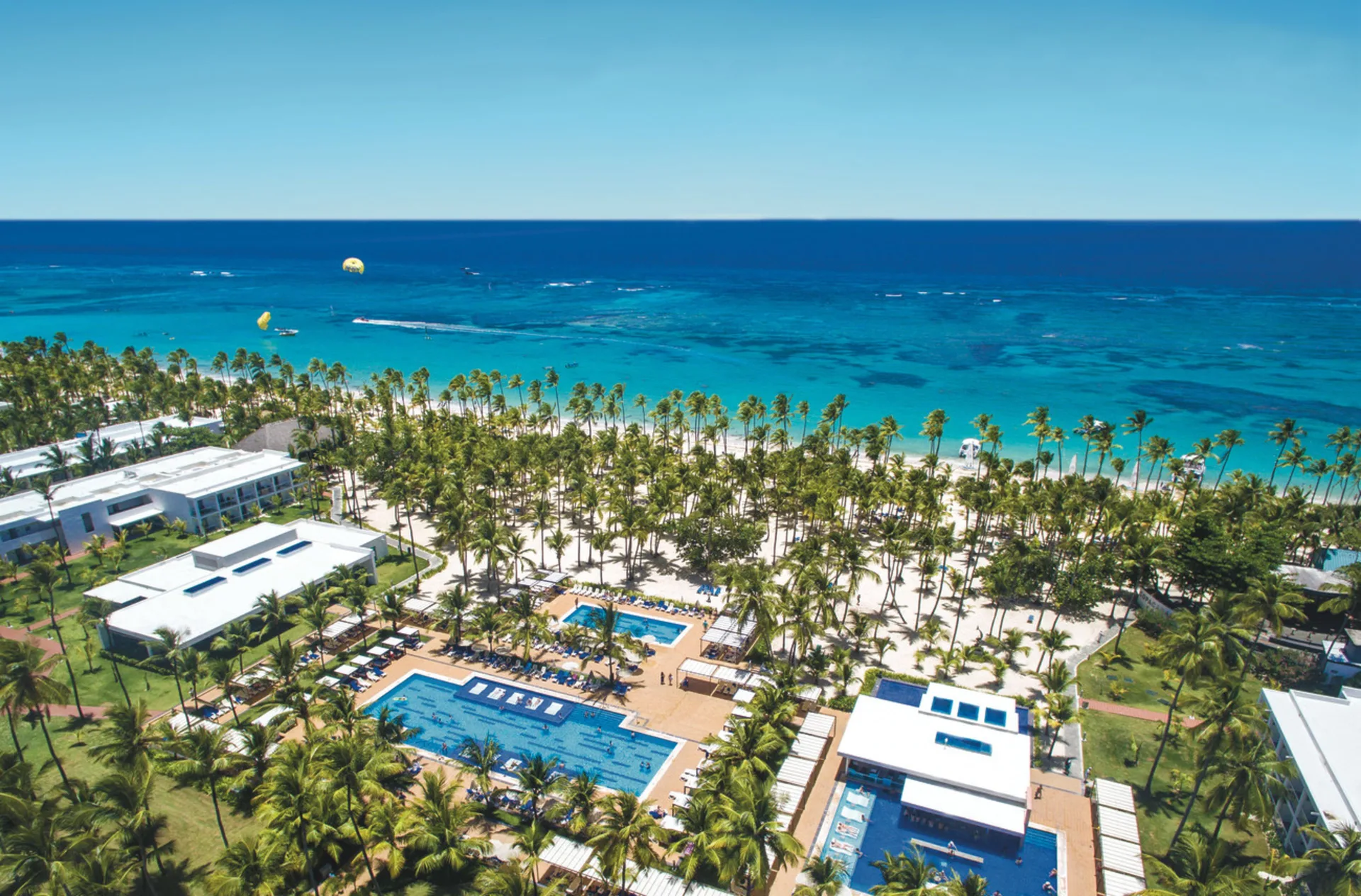 Hotel Riu Palace Macao adults-only all-inclusive resort with classic beachfront setting and relaxed pools