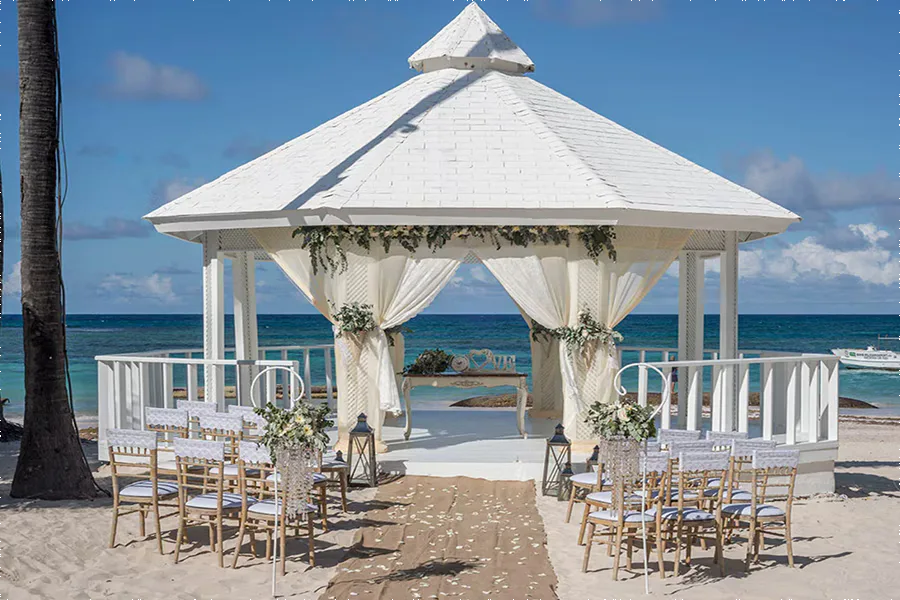 Beach Gazebo Venue at Ocean Blue & Sand Beach Resort